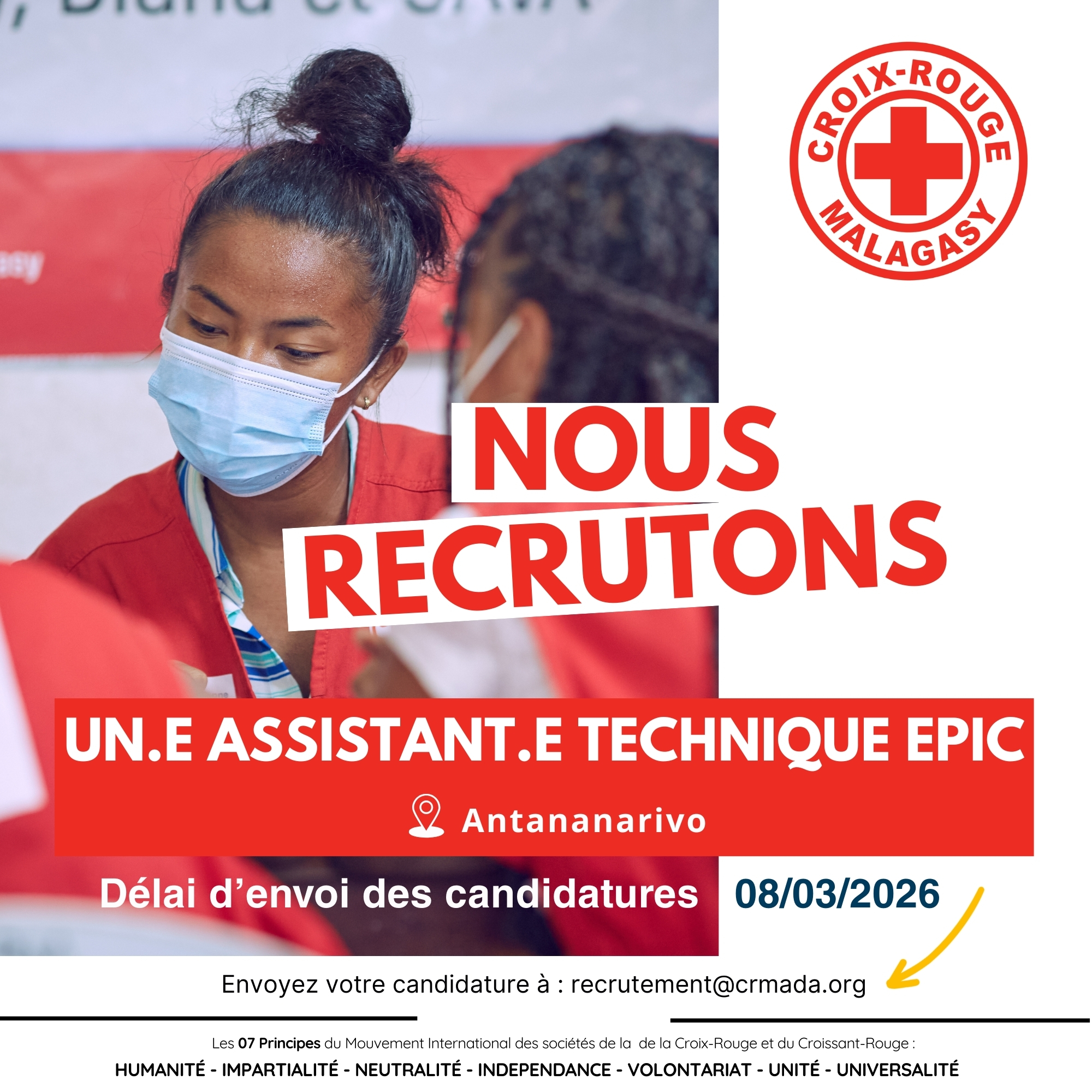 AVIS DE RECRUTEMENT ASSISTANT(E) TECHNIQUE EPIC TANA